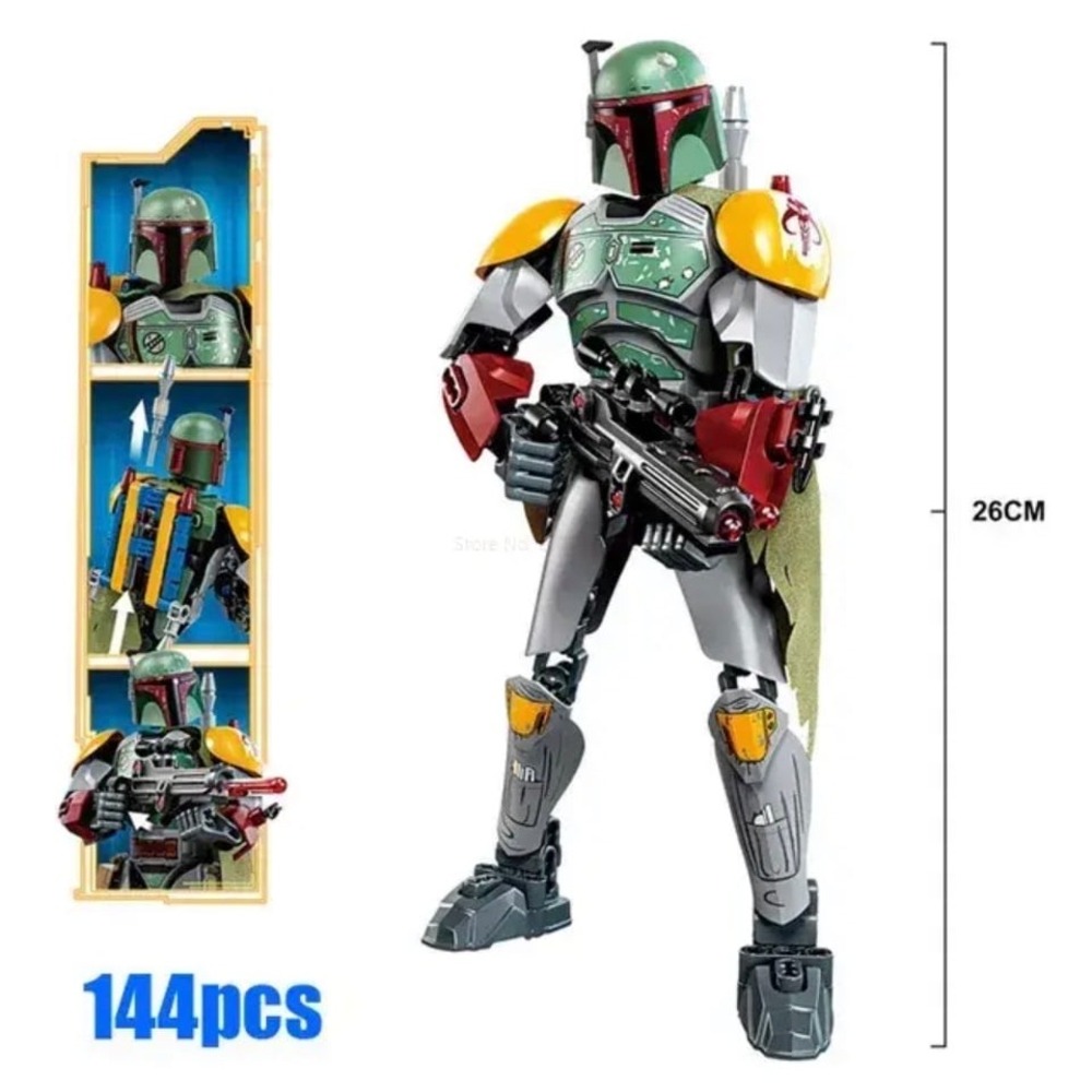 Star Wars Boba, Fett, custom, mini figure BigFig toys collectibles new